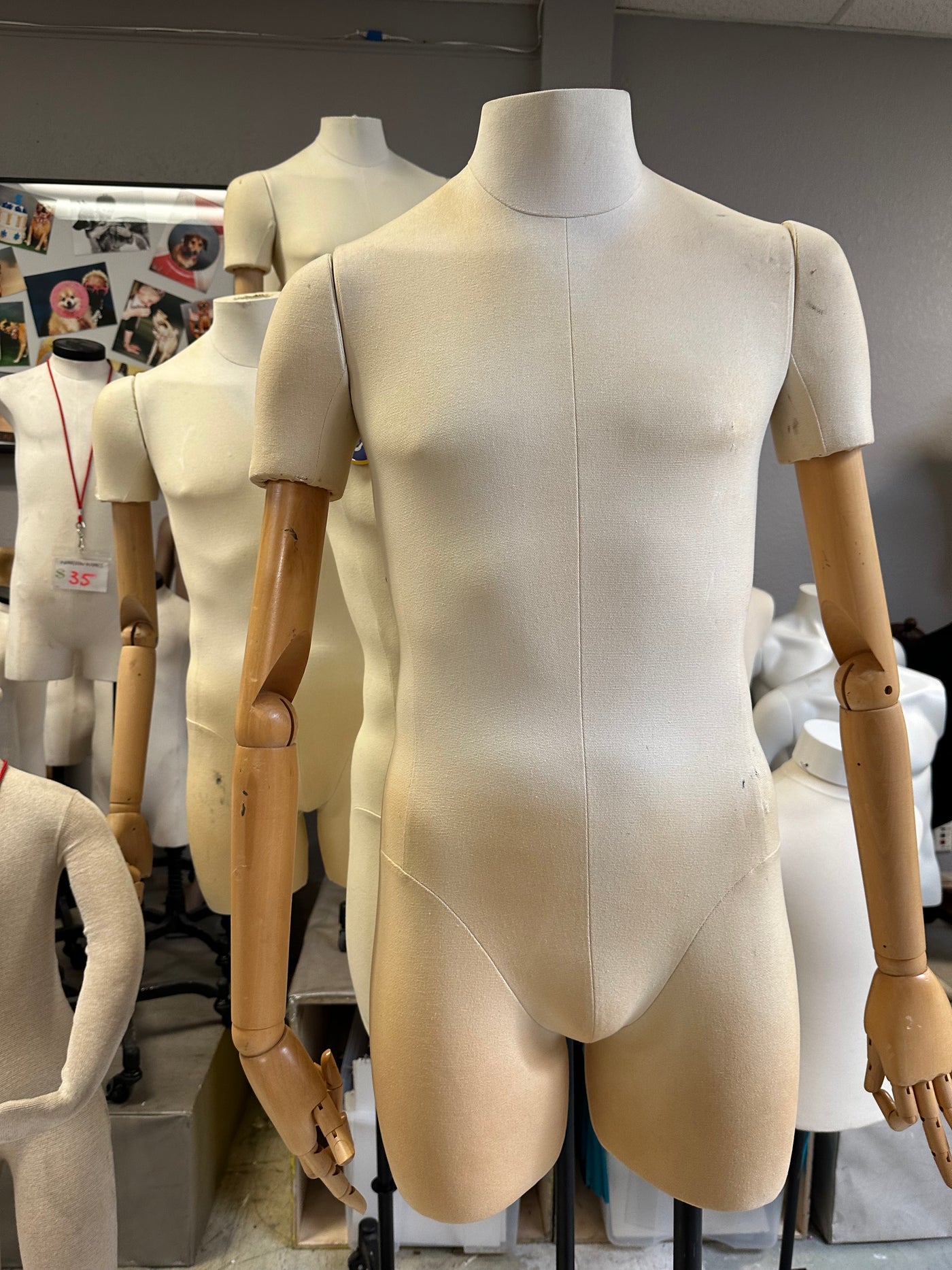 Rental Male Dress Form with Bendable Arms(weekly rate)