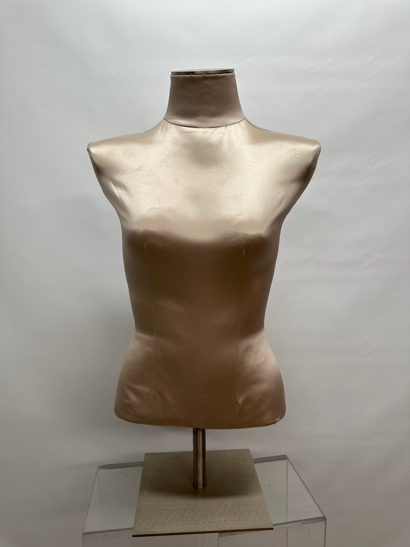 Used Female Mannequin Dress Form on Table Top Stand