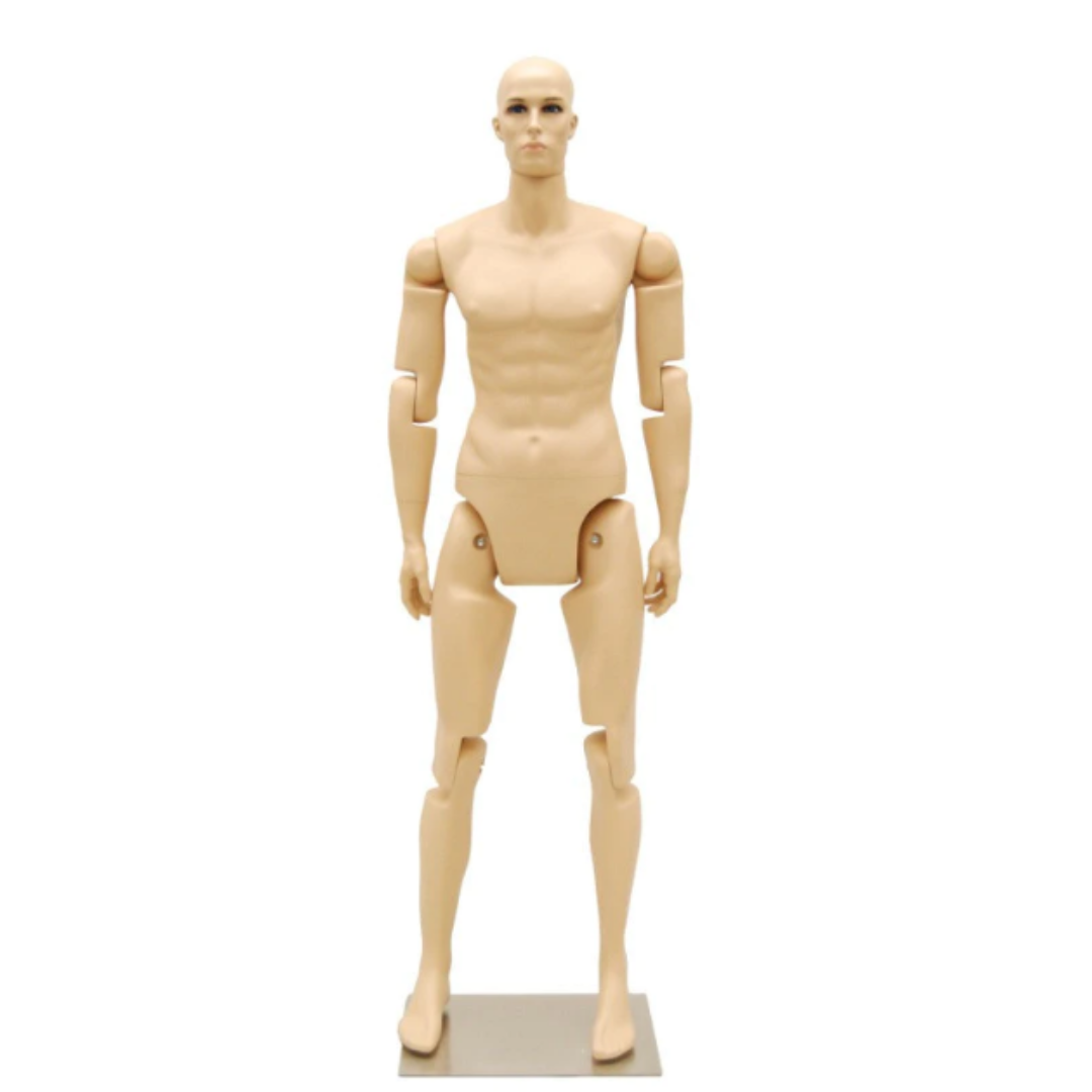 Articulated Realistic Male Mannequin 2: Tan