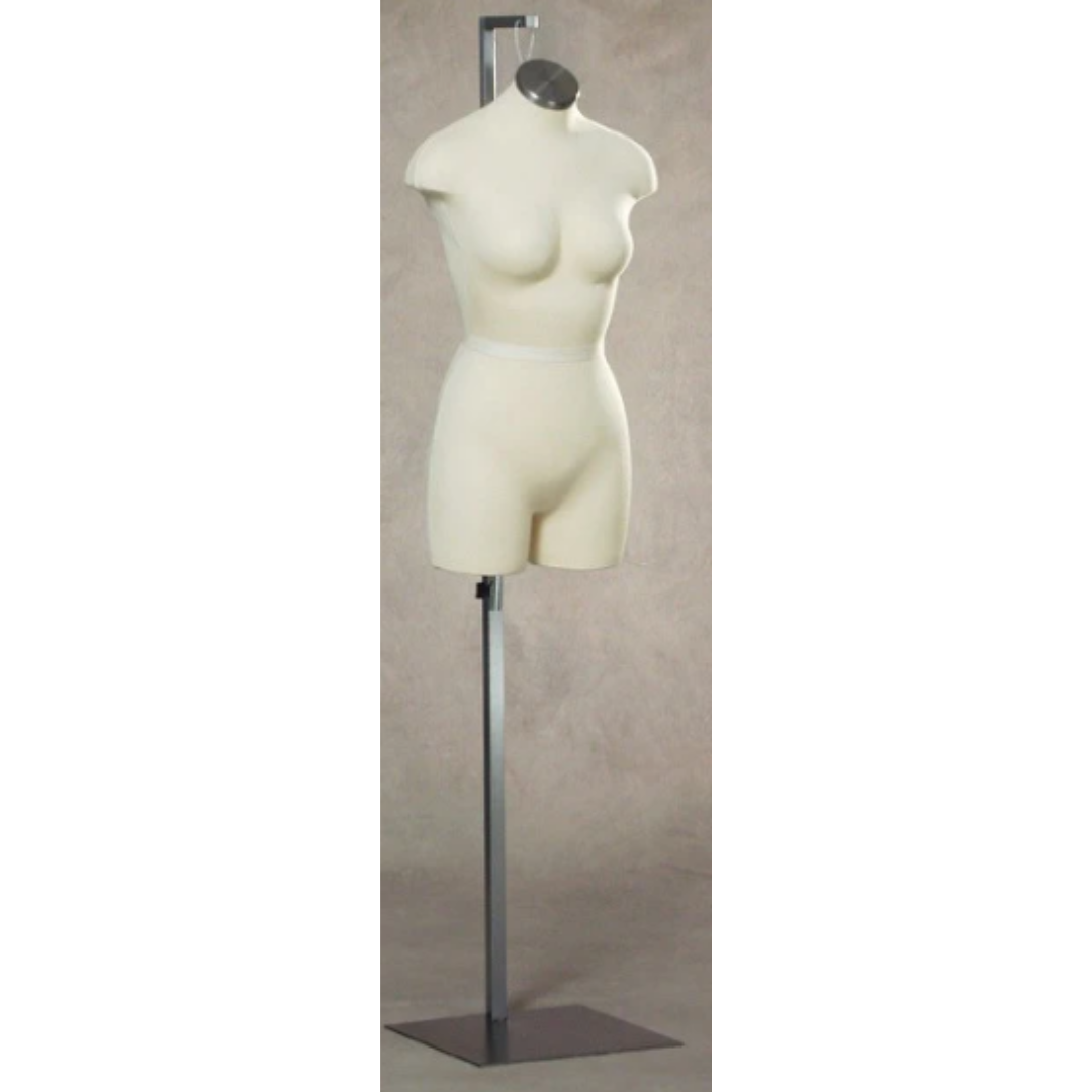 Mannequin Bust with Metal Stand, Female
