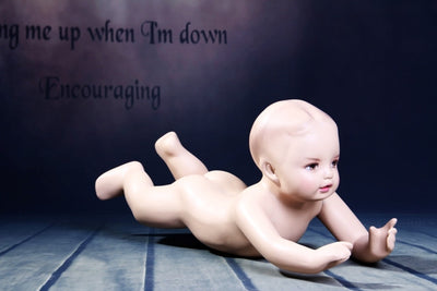 Sweetie: Infant Mannequin in a Crawling Pose