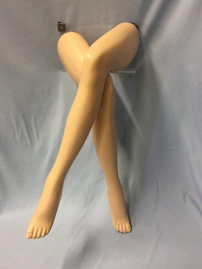 Female Hosiery Leg: Pair of Crossed Legs