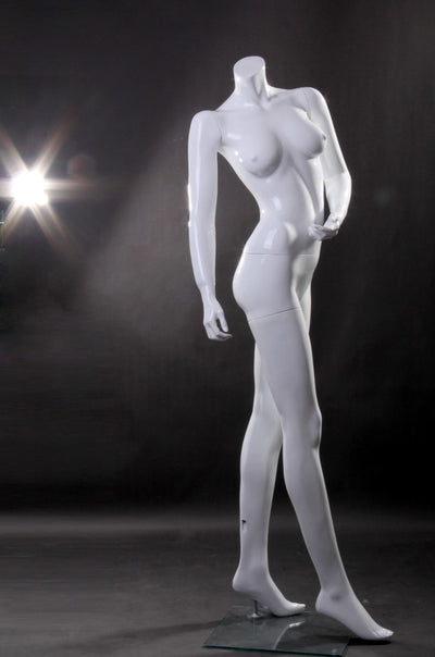 Lisa: Female Headless Mannequin 1: Glossy White