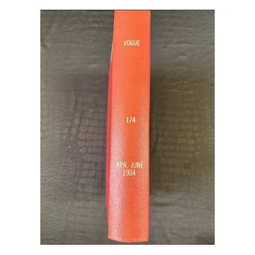 Vintage 1984 April -June  Vogue Magazine Collection Bound Hardcover book