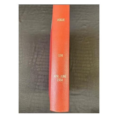 Vintage 1984 April -June  Vogue Magazine Collection Bound Hardcover book