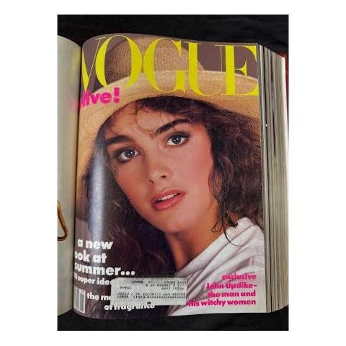 Vintage 1984 April -June  Vogue Magazine Collection Bound Hardcover book