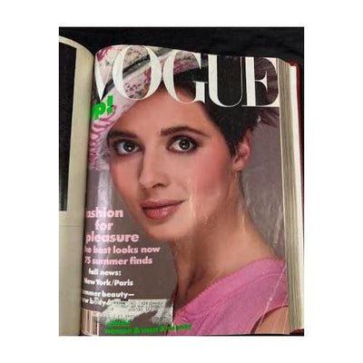 Vintage 1984 April -June  Vogue Magazine Collection Bound Hardcover book