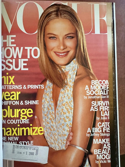 🌟 Vintage Vogue Magazine 2000 — Bound Hardcover (April to June) — Y2K Style You