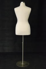 Plus-Size Female White Jersey Body Form: 2 Sizes and 2 Base Options