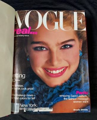 Vintage 1980 Oct-Dec Vogue Magazine Collection Bound Hardcover book
