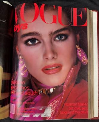 Vintage 1980 Oct-Dec Vogue Magazine Collection Bound Hardcover book