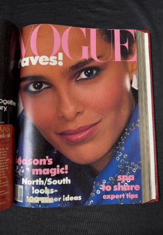 Vintage Vogue 1982 Oct- Dec Magazine Collection Bound Hardcover Book