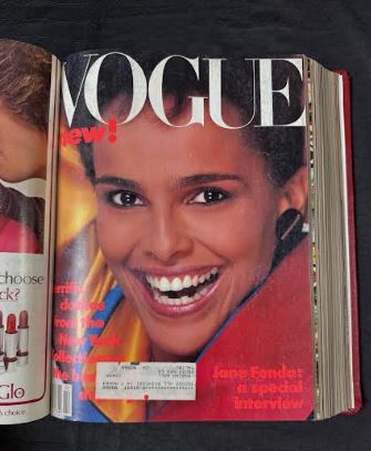 Vintage 1984 Jan-March Vogue Magazine Collection Bound Hardcover book