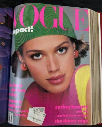 Vintage 1984 Jan-March Vogue Magazine Collection Bound Hardcover book