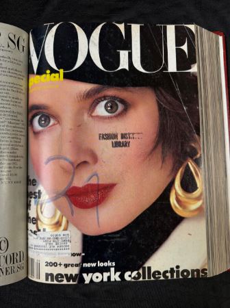 Vintage Vogue 1985 July-Sept Magazine Collection Bound Hardcover Book
