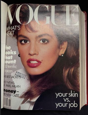 Vogue 1987- Jan-Mar Magazine Collection Bound Hardcover Book