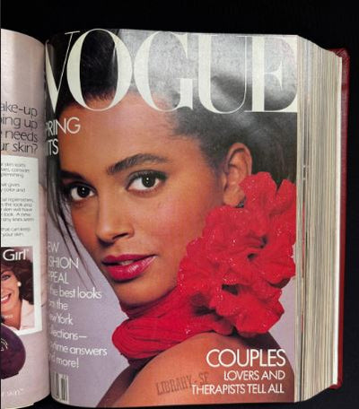 Vogue 1987- Jan-Mar Magazine Collection Bound Hardcover Book
