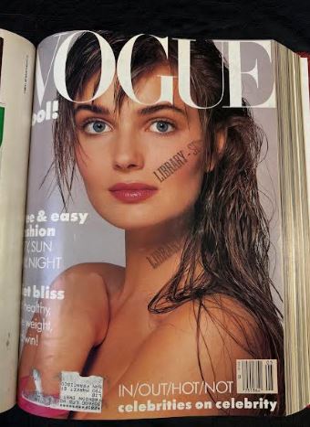 Vintage 1986 April-June Vogue Magazine Collection Bound Hardcover book