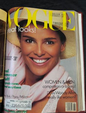 Vintage 1986 April-June Vogue Magazine Collection Bound Hardcover book