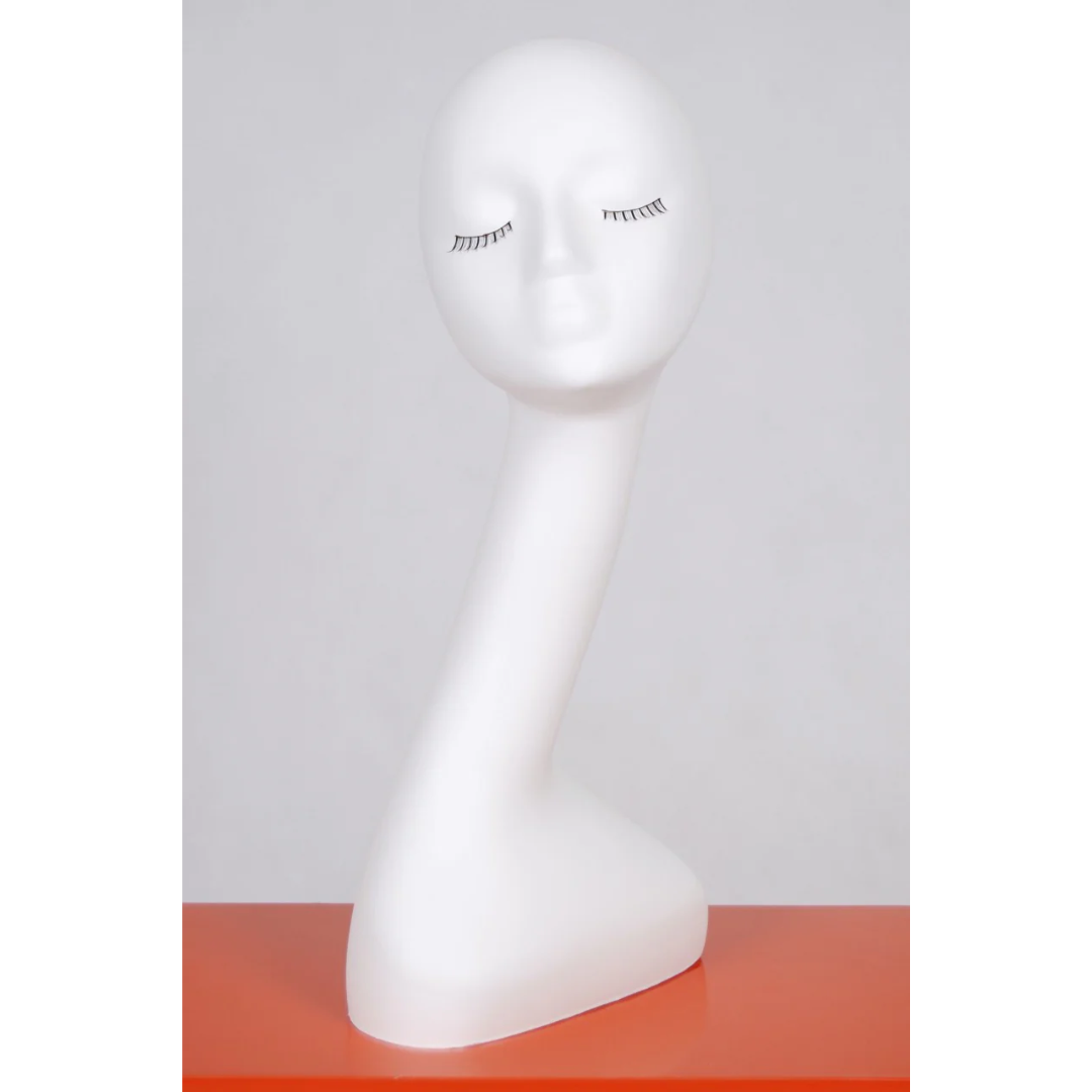 Female Mannequin Head with Elongated Neck #1