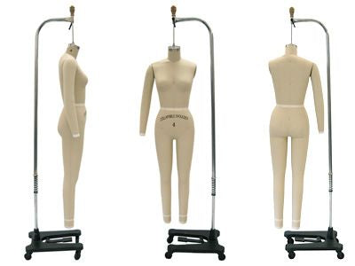 Female Full Body Sewing Dress Form: Size 4