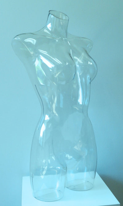Clear Female Half-Leg Torso