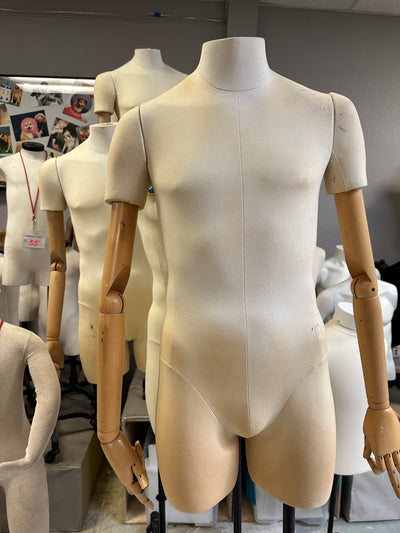 Rental Male Dress Form with Bendable Arms