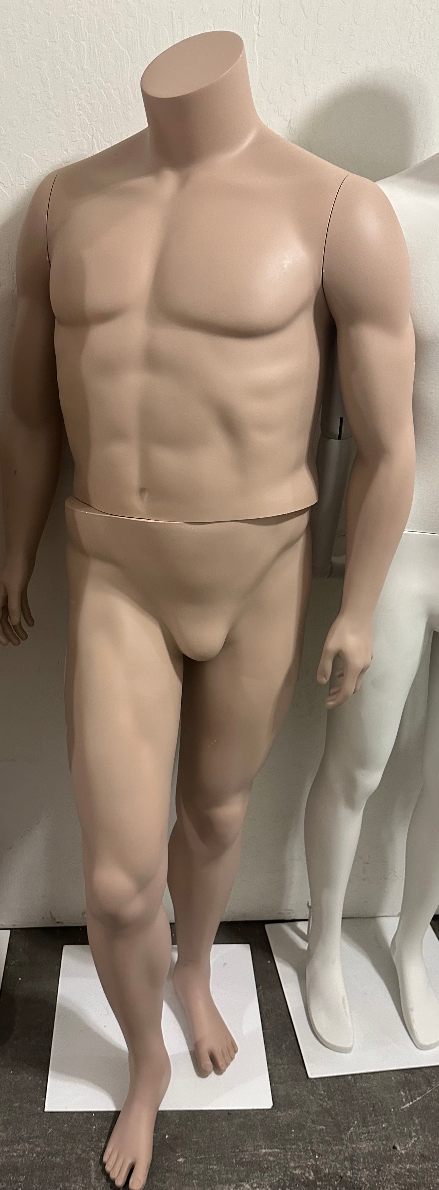 Used Nearly New Big and Tall Male Mannequin  - Tan