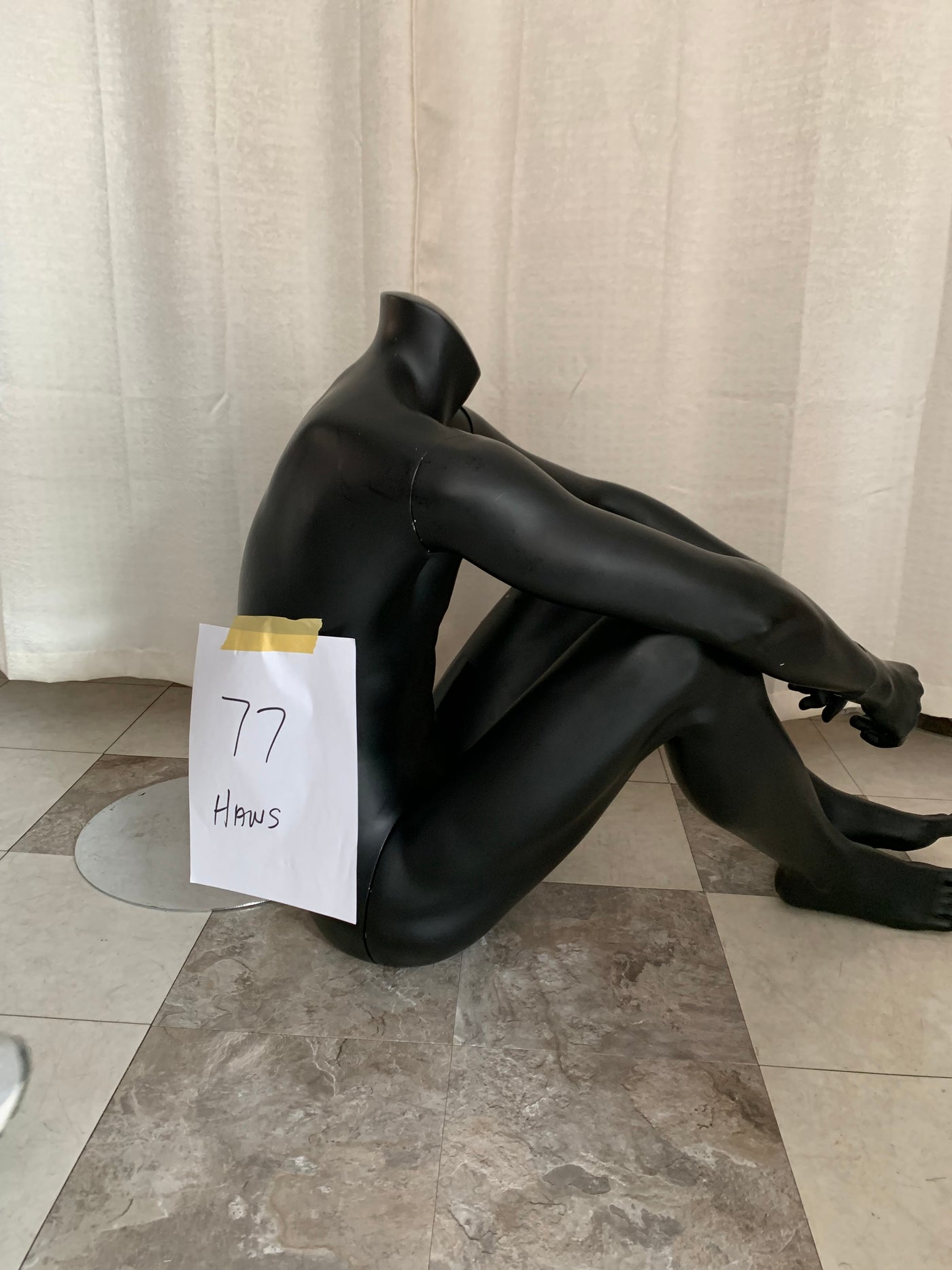 Used Headless Seated Male Mannequin - #77