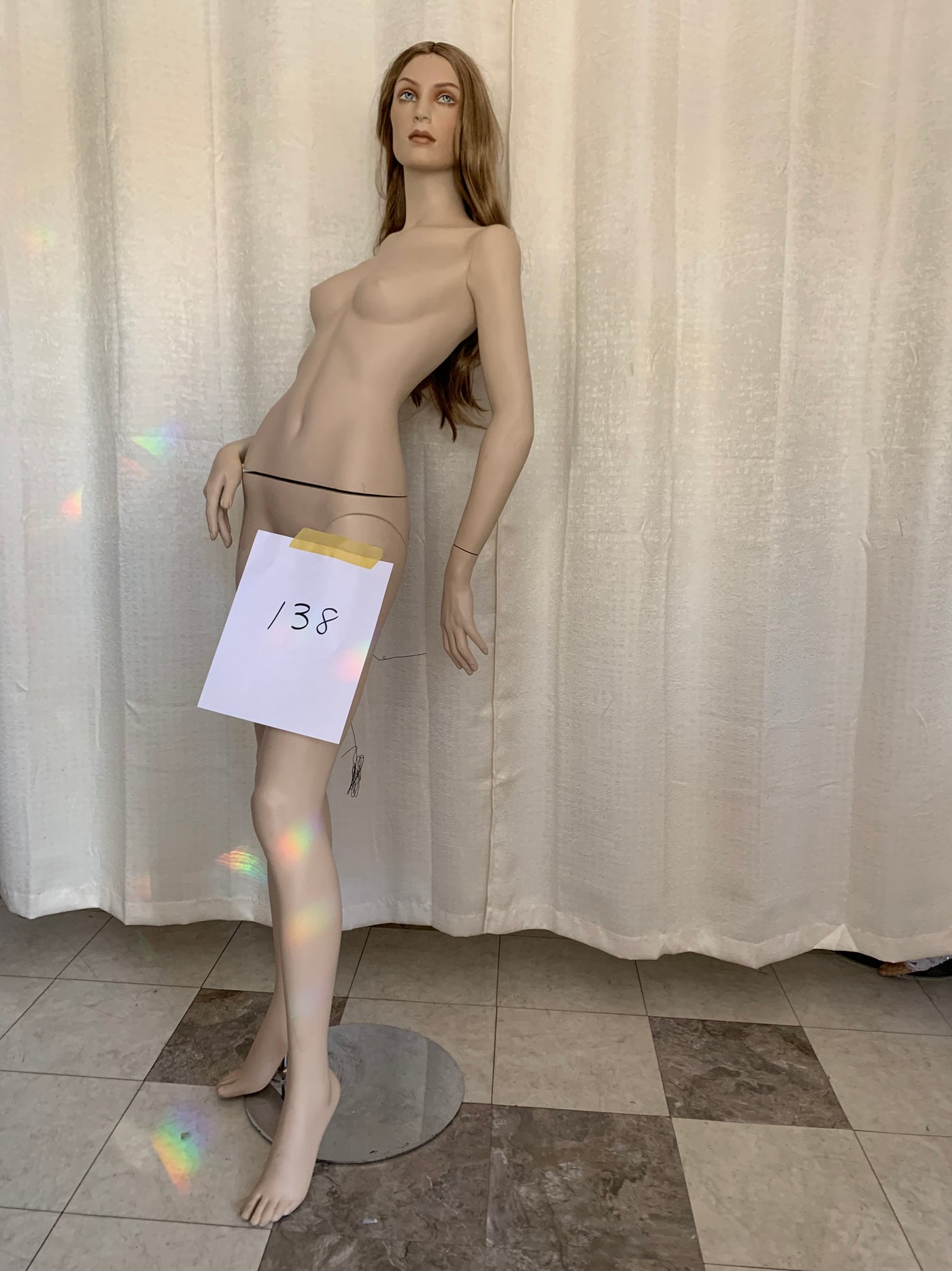 Used Female Adel Rootstein Mannequin #138-  Eimi and Anna Series w/ Blonde Wig