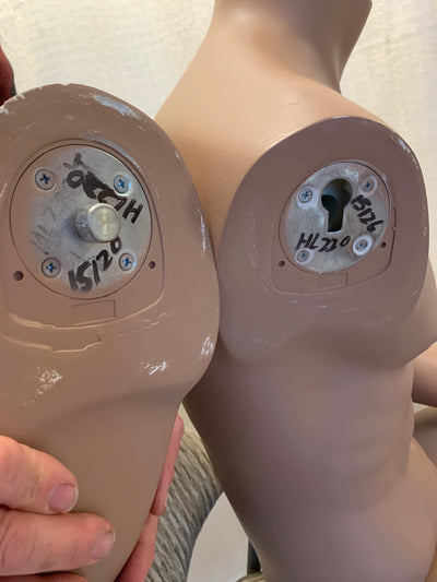 Used Headless Seated John Nissen Male Mannequin - #154
