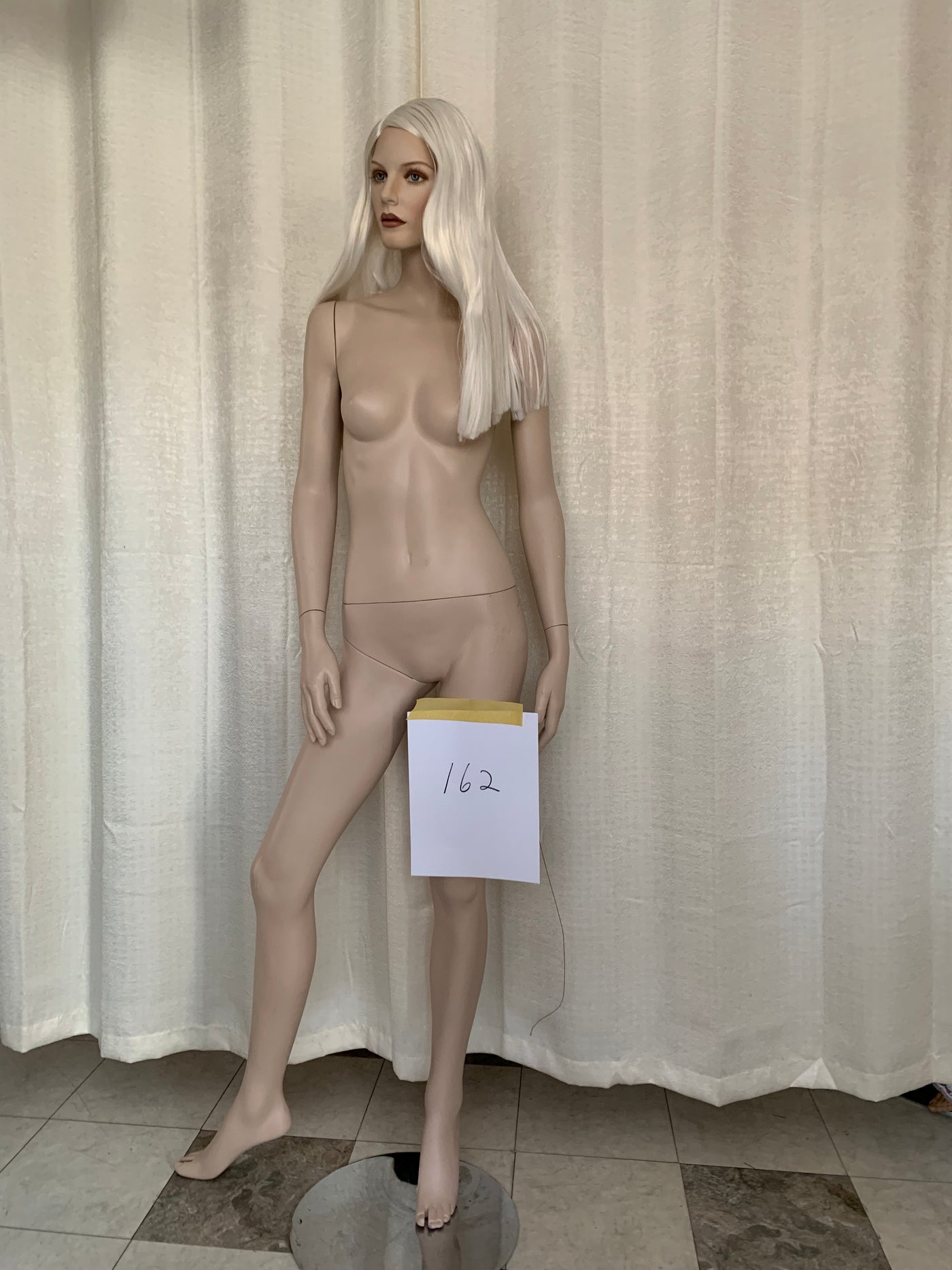 Used Female  Adel Rootstein Mannequin # 162-  Eimi and Anna Series w/ Platinum WIg