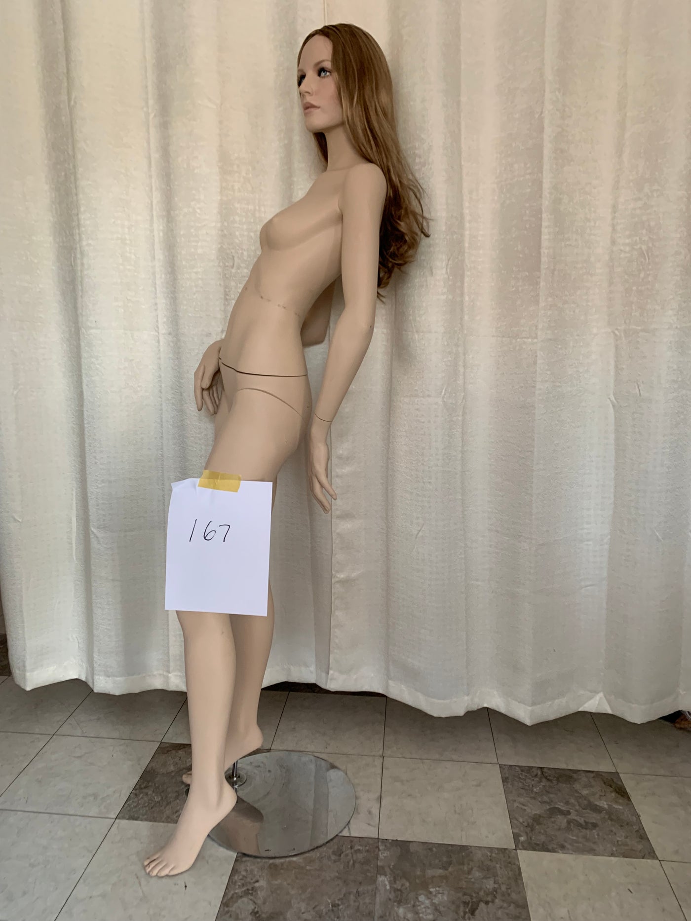 Used Female  Adel Rootstein Mannequin # 167-  Eimi and Anna Series w/ Blonde Wig