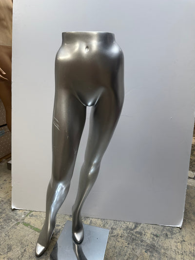 Used Female Mannequin Pant Leg Forms -Silver