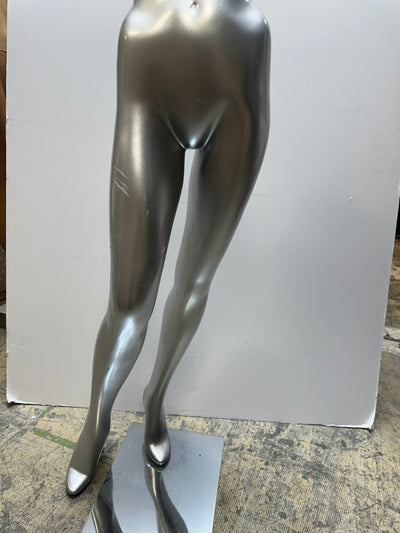 Used Female Mannequin Pant Leg Forms -Silver