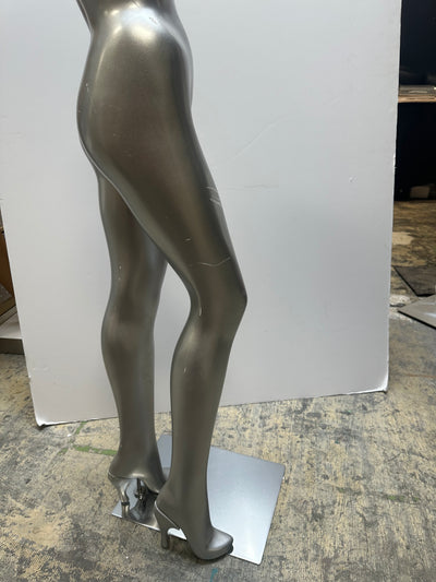 Used Female Mannequin Pant Leg Forms -Silver