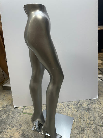Used Female Mannequin Pant Leg Forms -Silver