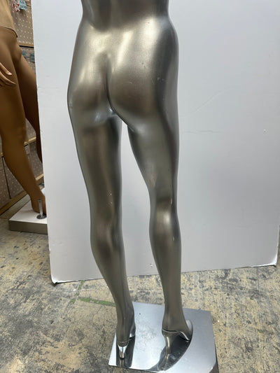 Used Female Mannequin Pant Leg Forms -Silver