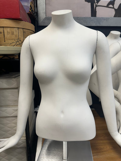 Used female mannequin torso with arms #2 WHITE