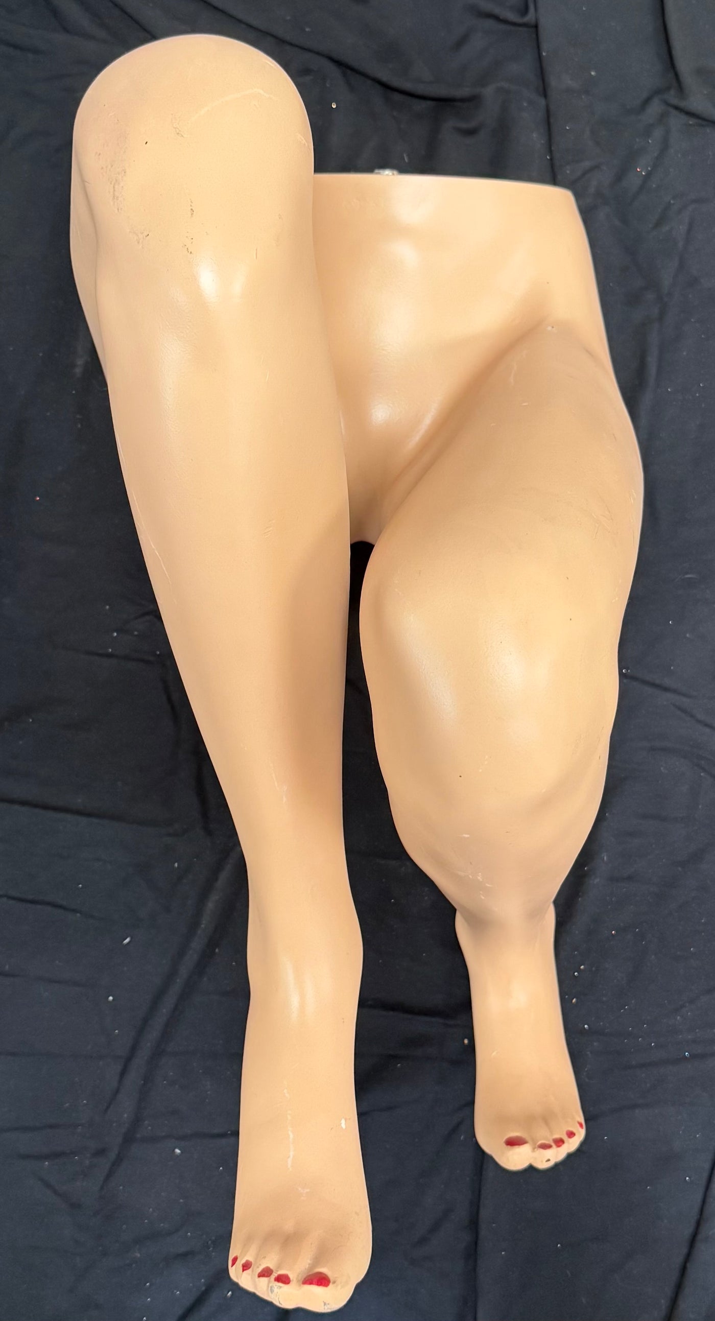Used Female Mannequin Legs in Seated Pose