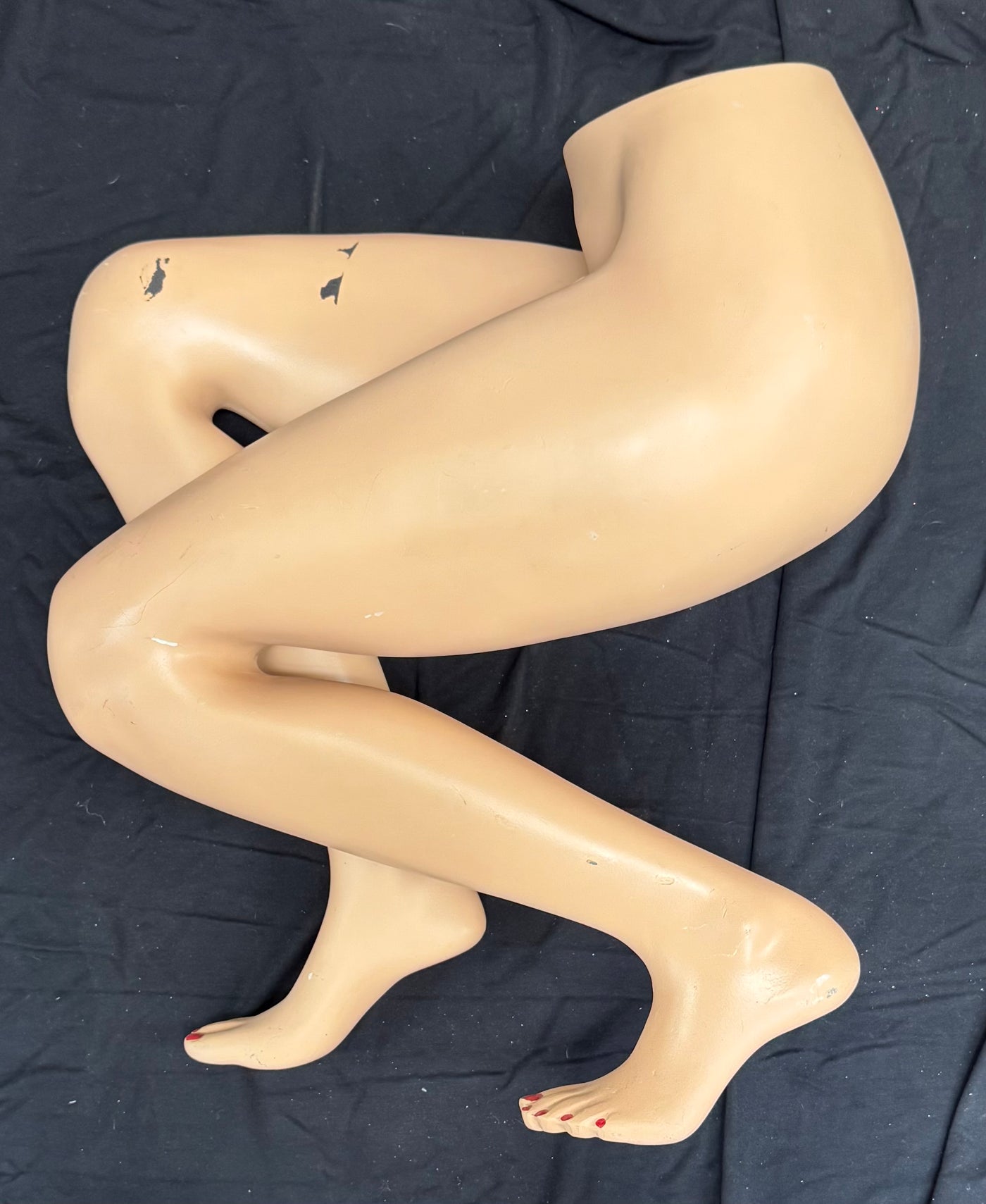 Used Female Mannequin Legs in Seated Pose