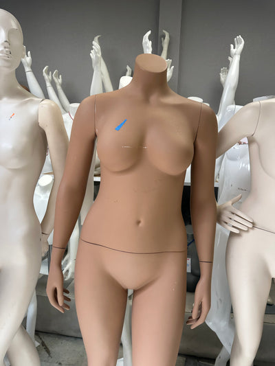 Used Female Headless Mannequins #2- Tan