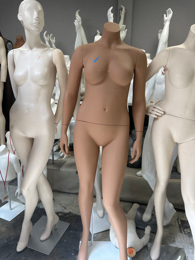 Used Female Headless Mannequins #2- Tan