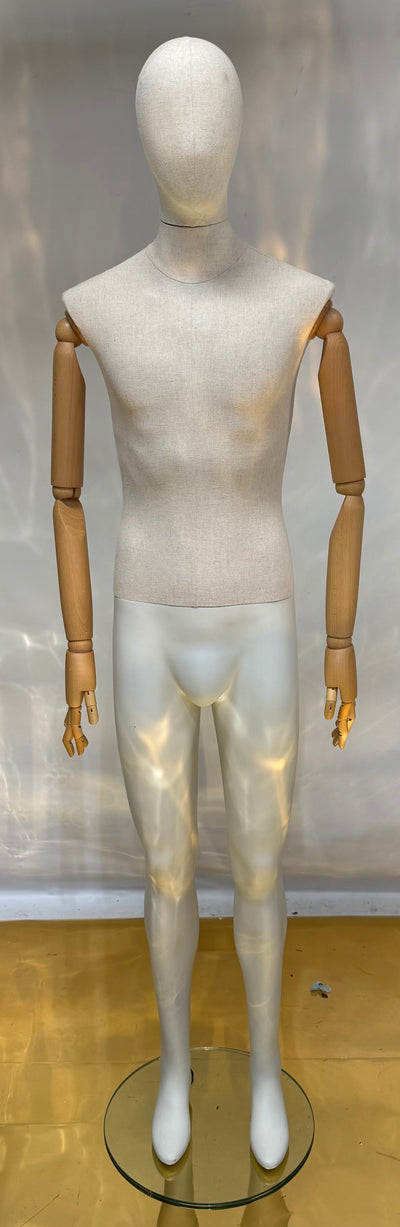 Used Male Mannequin with Wooden Articulated Arms