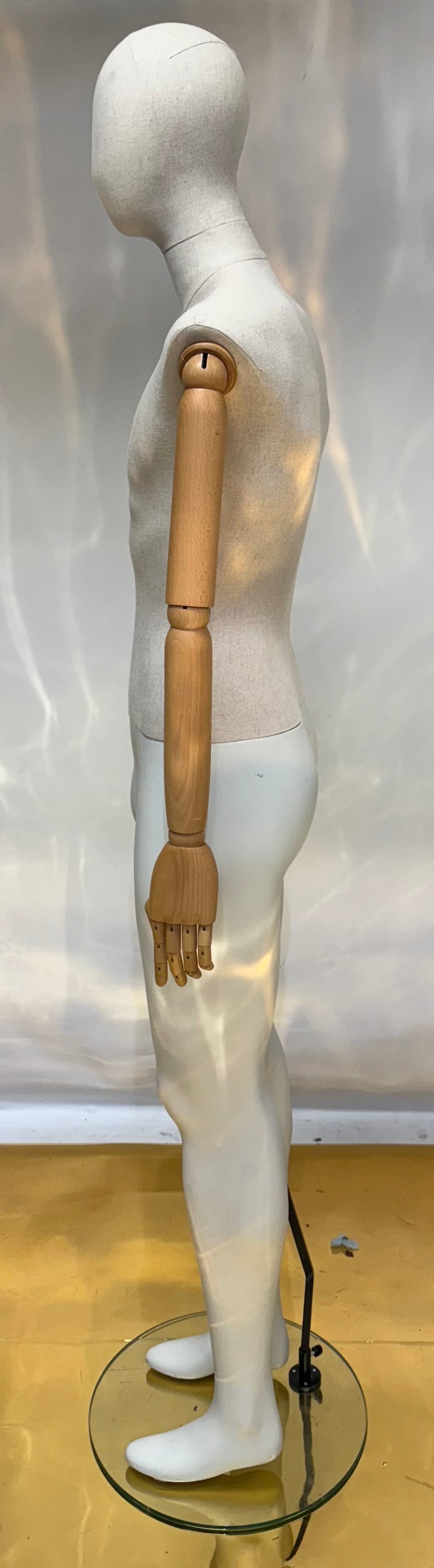 Used Male Mannequin with Wooden Articulated Arms