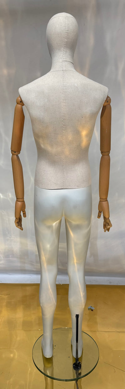 Used Male Mannequin with Wooden Articulated Arms