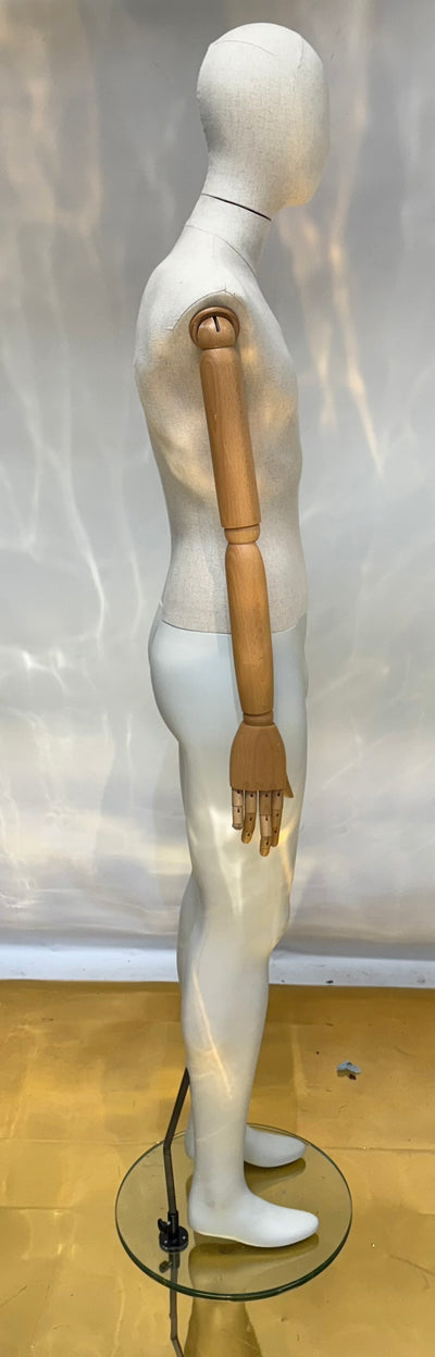 Used Male Mannequin with Wooden Articulated Arms