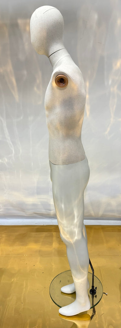 Used Male Mannequin with one Wooden Articulated Arm