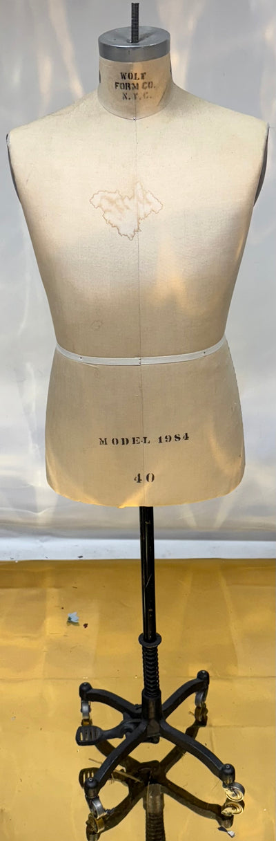 Used Wolf Dress Form - Size 40 male- 1984