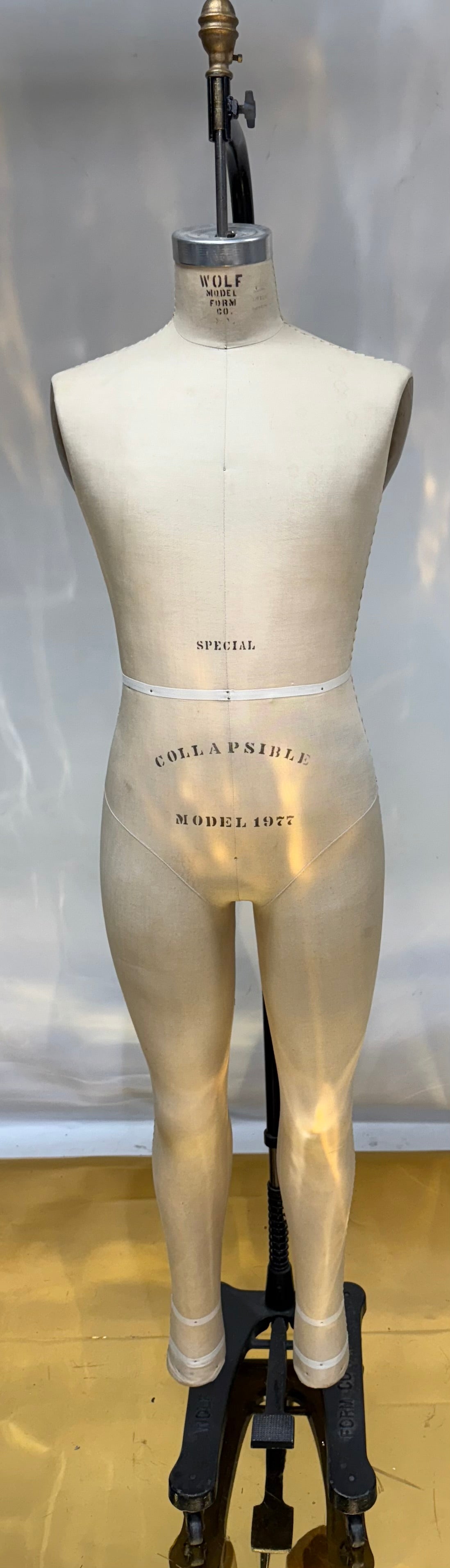 Used Wolf Full Body Dress Form with Collapsible Shoulders- 1977